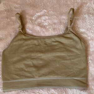 Aerie Tan Ribbed Bra